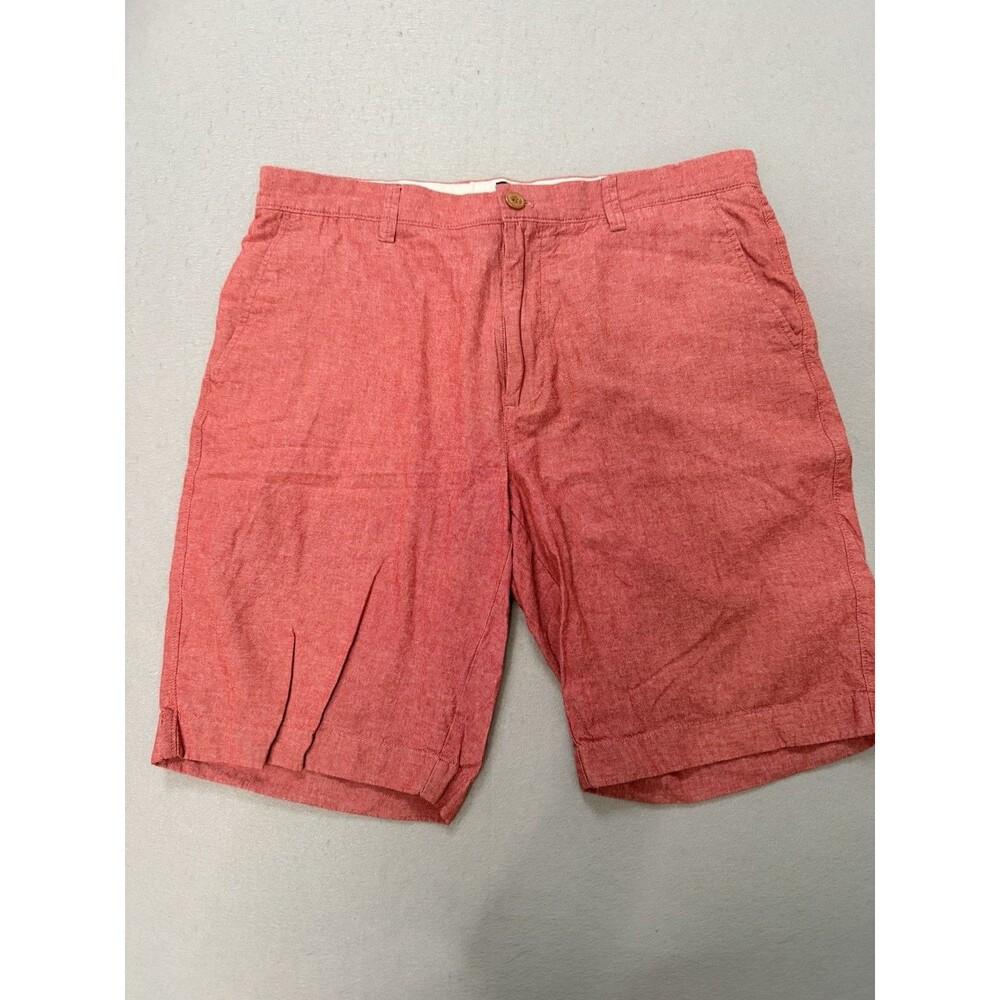 J. Crew Men's Rivington Red Woven Cotton Chino Shorts 34w
